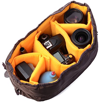 XCSOURCE® Flexible Camera Insert Partition Padded Bag Case for Canon DSLR SLR Lens LF381