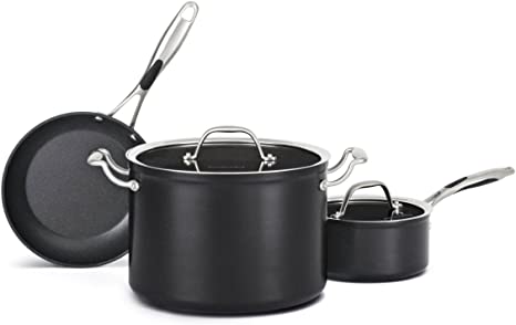 KitchenAid Hard Anodized Nonstick 5-Piece Cookware Set - Black Diamond