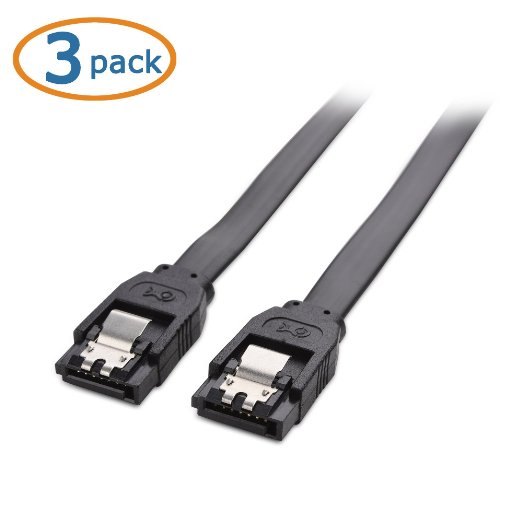Cable Matters (3 Pack) Straight 6.0 Gbps SATA III Cable - 18 Inches