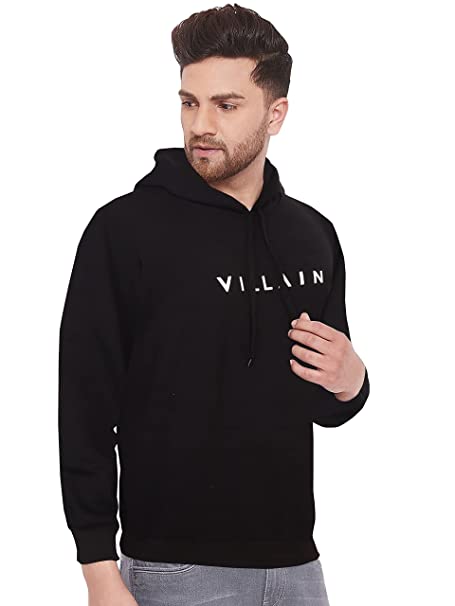 Villain Men's Cotton Blend Hooded Hoodie