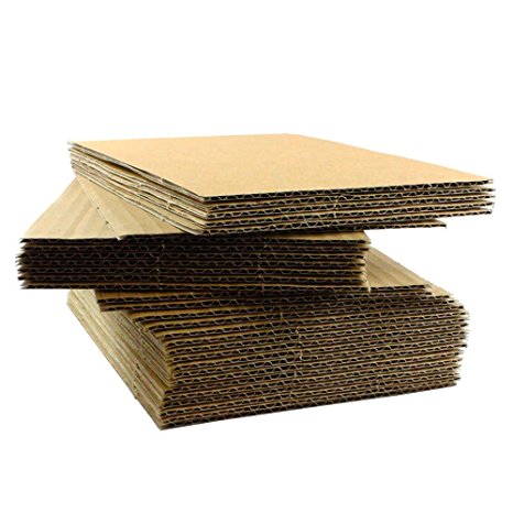 175 EcoSwift 12x12 Corrugated Cardboard Filler Inserts Sheet Pads 1/8" Thick 12 x 12