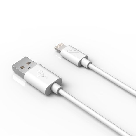 [Apple MFI Certified] Lightning to USB Cable Sync & Charge for Apple iPhone 6 / 6 Plus / 5S / 5C / 5 / iPod Nano 7 / iPad Mini 2/ Retina / Mini 3 / iPad 4 / iPad Air / Air 2-3. 3 Feet / 1 Meter (White)