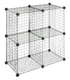 Whitmor 6070-1723 4 Storage Cubes Black