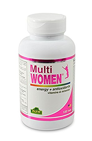 Multi Women 100 Tablets - Dietary Supplement - Vitamins & Minerals - Herbs - Amino Acids - Antioxidants