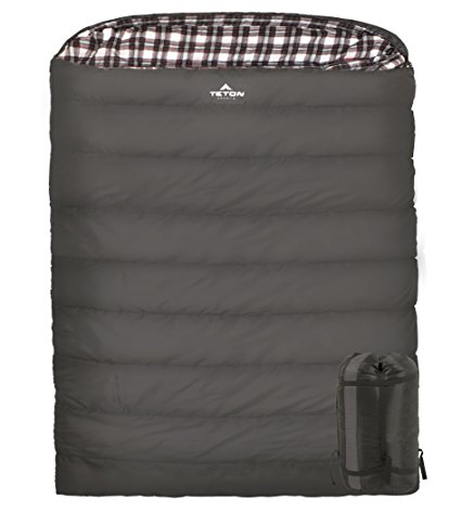 TETON Sports Fahrenheit Mammoth Double Sleeping Bag Perfect for Base Camp while Camping, Backpacking, Hunting and Hiking Outdoors