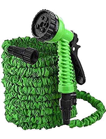 Glimour Plastic Nozzle High Pressure Water Spray Gun Hose Nozzles Pipe Water Sprayer Gun for Garden and Car wash Flexogen Hose 5/8-inch (Slotted)