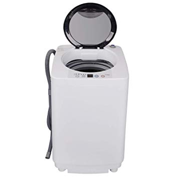 ZENY Portable Compact Full-Automatic Washing Machine Holds 10lbs Load Mini Laundry Washer Machine for Home (Full-Automatic 8 lbs)