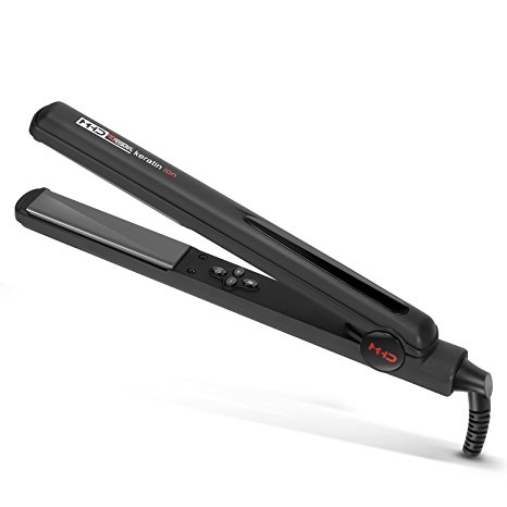 BESTOPE Hair Flat Iron Ceramic Plate Heating Hair Straightener Digital Ionic Straightening Brush with Memory Temperature Button for All Types of Hair(Auto SHut-Off, Temperature Control and Max 450°F)