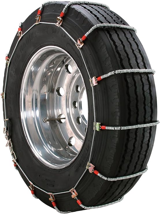 Security Chain Company TA1947 Alloy Radial Heavy Duty Truck Singles Tire Traction Chain - Set of 2