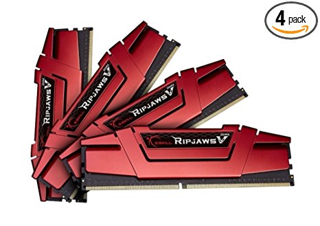 G.SKILL Ripjaws V Series 16GB (4 x 4GB) 288-Pin DDR4 SDRAM 3000 (PC4 24000) Intel X99 Platform Memory F4-3000C15Q-16GVR