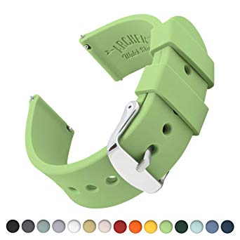 Archer Watch Straps Silicone Quick Release Soft Rubber Replacement Watch Bands for Men and Women | Multiple Colors, 16mm, 18mm, 20mm, 22mm, 24mm