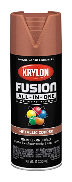 Krylon K02768007 Fusion All-in-One Spray Paint, Copper