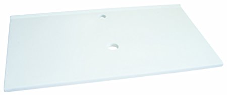 Luxo Marbre PLMO 3122-1-107S Marble Top Plate, White