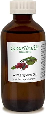 Wintergreen 100% Pure & Natural Essential Oil - 8oz - Shipped with Child Resistant Cap