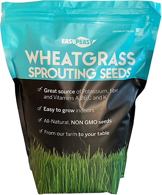 Wheatgrass Seeds | Non GMO | Grown in USA Wheat Grass Seeds | from Our Farm to Your Table (5 Pound)