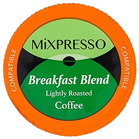 50 Breakfast Blend K Cups - For All Keurig Machines - by Mixpresso Coffee