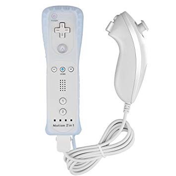 Wii Remote Plus, Hoyxel ER02 Remotion Controller with Motion Plus for Nintendo Wii/Wii u (Third-Party Made)- White