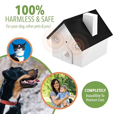 Cedar Gorge Ultrasonic Outdoor Bark Controller Anti-barking Devices Sonic Bark Deterrent No Harm To Dogs or other Pets