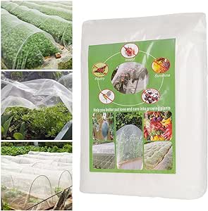 Garden Netting, 10x15Ft Plant Covers Ultra Fine Mesh Netting Pest Barrier Protection Bird Mosquito Net Plants Cover for Vegetables Fruits Flowers Crops Greenhouse Row Nets Garden