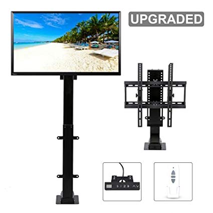 CO-Z Motorized TV Mount Lift for 30 Inches to 65 Inches TVs Height Adjustable up to 57 Inches with Remote Controller