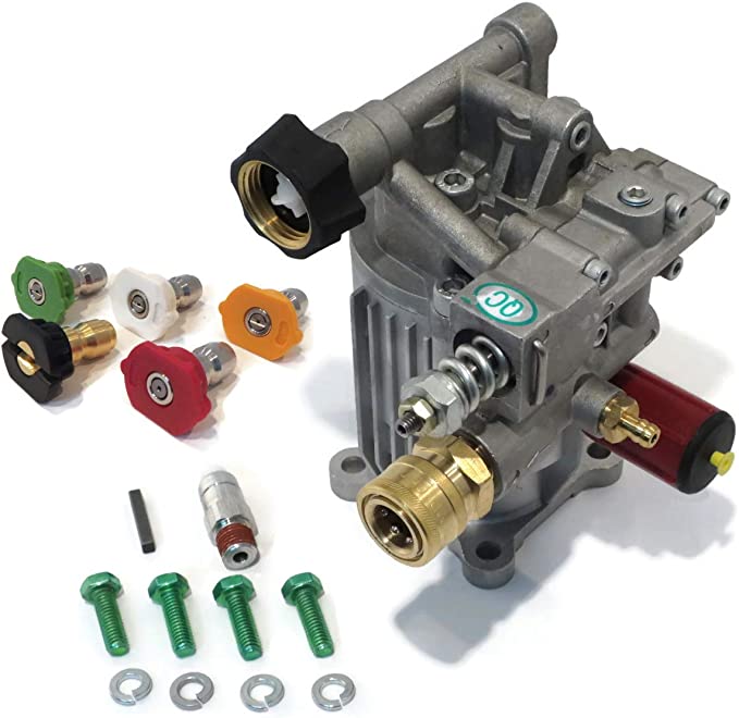pumps-n-more priority shipping New Pressure Washer Pump KIT Replaces A14292 Excell Full ONE Year Warranty - Includes Thermal Relief Valve and Engine Shaft Key