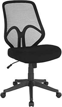 Flash Furniture Salerno Series High Back Black Mesh Office Chair, BIFMA Certified