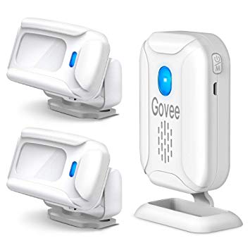 Home Security Driveway Alarm, Govee Wireless Motion Detector Alarm 1 Receiver and 2 Motion Sensor Detector
