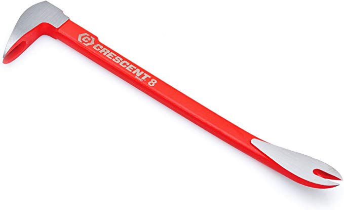 Crescent MB8 8-Inch Molding Nail Removal Pry Bar, Red