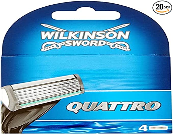 Wilkinson Sword Quattro Razor Blades - Pack of 4