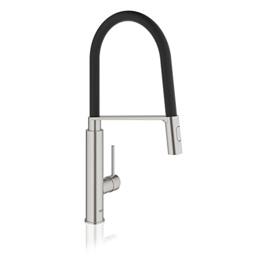 GROHE 31492DC0 Concetto Semi-Pro Single Handle Kitchen Faucet, Supersteel Infinityfinish