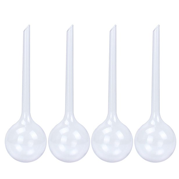 bouti1583 Pack of 4 House Plants PVC Watering Globes Spikes Aqua Stakes Automatic Self Watering System