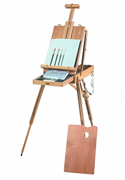 Martin Rivera Wooden Sketch Box Easel and Oil Painting Kit