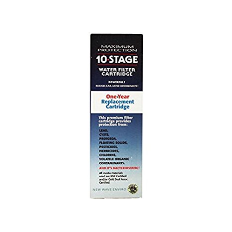 New Wave Enviro 10 Stage Plus Water Filter Replacement Cartridge 1 Unit