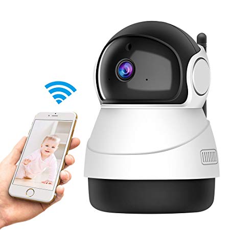 Wireless 1080P IP Camera, GERI WiFi Security Surveillance Indoor Camera with Night Vision Motion Detection 2-Way Audio Home Security Surveillance Pan/Tilt/Zoom Monitor for Baby/Elder/Pet