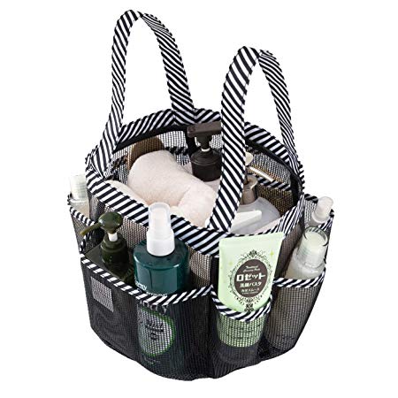 okroo Shower Caddy Tote, Shower Basket Mesh,Quick Dry Bathroom Organizer Bag,Must Have for Dorm Life，Perfect for College Dorm,Camping, Gym,Trip, Swimming Class