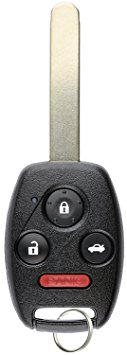 KeylessOption Keyless Entry Remote Control Uncut Car Ignition Key Fob Replacement for KR55WK49308