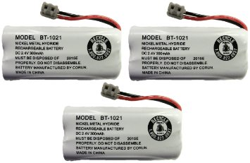 Uniden BT-1021 BBTG0798001 Cordless Handset Rechargeable Battery (3-Pack)