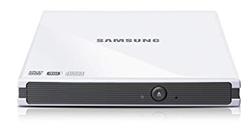 Samsung External Slim DVD-W USB Compatible with Mac and PC SE-S084C/RSWN (White)