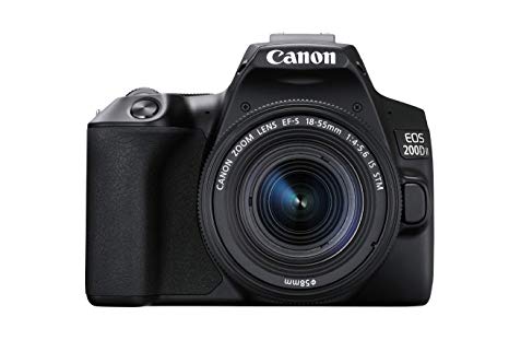 Canon EOS 200D II 24.1MP Digital SLR Camera   EF-S 18-55mm f4 is STM Lens (Black)