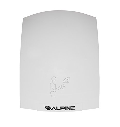 Alpine Hazel Automatic Hand Dryer | ABS Polycarbonate Hands Drying Device | Ultra-Quiet High Speed Hot Air Hand Blower | No Touch Operation | Easy & Fast Installation | With Infrared Sensor