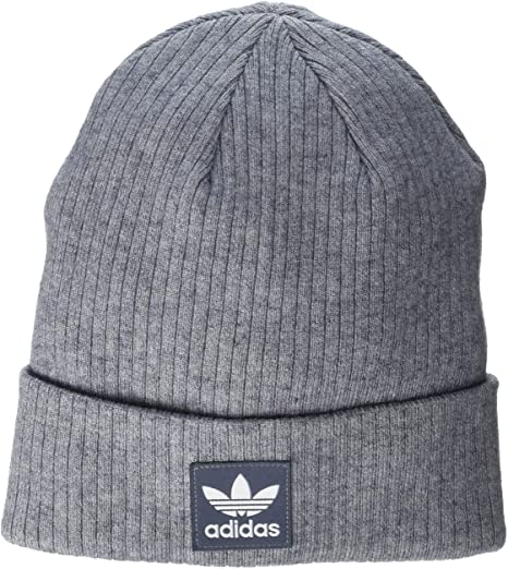 adidas Originals Women's Rib II Beanie, Grey Heather, ONE Size