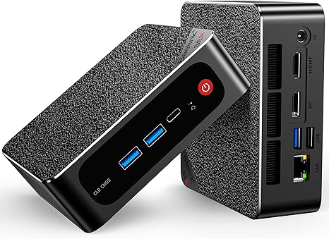 Beelink Mini PC, AMD Ryzen 7 5800H (8C/16T, up to 4.4GHz, 54W TDP), Mini Computer 16GB DDR4 1TB PCIe3.0 SSD, Support 4K@60Hz Triple Display/WiFi 6/BT5.2/USB3.2/Gaming/Office/Home Desktop PC