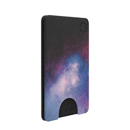 PopSockets PopWallet: Removable & Repositionable Wallet - Blue Galaxy