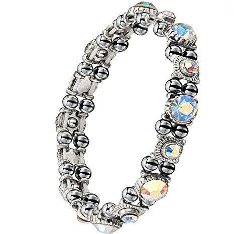 Beautiful Hematite Crystal Magnetic Bracelet for Women. Arthritis. RSI. Carpal Tunnel. Migraines