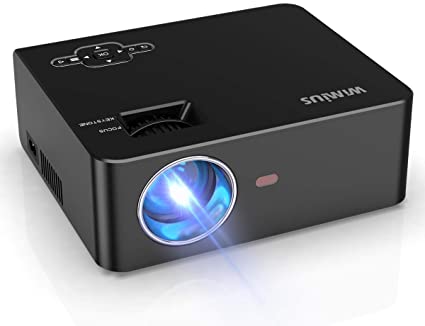 Mini Projector Native 720P Full HD, Portable Video Projector Outdoor Movie Projector, LED Home Theater Projector 1080P and 300" Supported, Compatible with PS4, PC, VGA, TV Stick, HDMI, AV and USB
