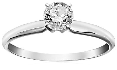 14k Round Solitaire Engagement Ring (1/2cttw, H-I Color, I3 Clarity)