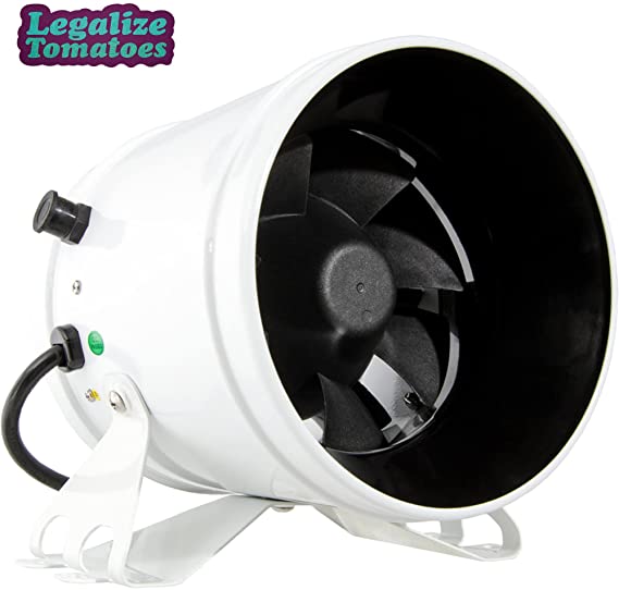 Upgraded 2018 PHAT Jetfan 6" inch 350 CFM Inline Duct Fan | 32-bit EC Motor for Superior Efficiency | Operates using 75% Less Power | Perfect for Grow Tent Ventilation - Free Legalize Tomatoes Sticker