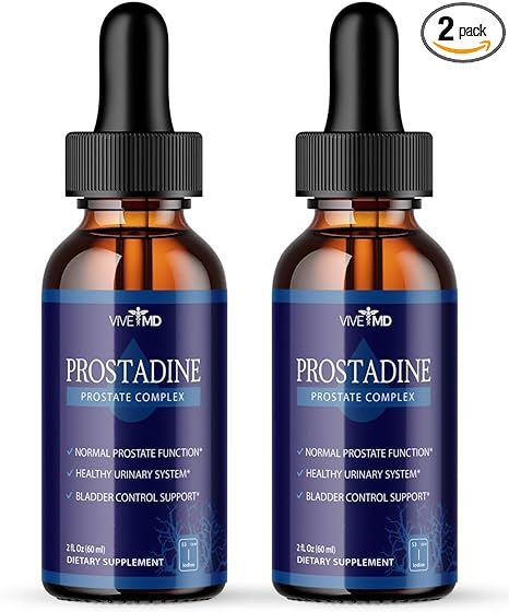 VIVE MD Prostadine Drops for Prostate Health, Bladder Urinating Issues - Prostadine Official Drop Formula - Extra Strength with Pomegranate, Prostadine Reviews (Package of 2)