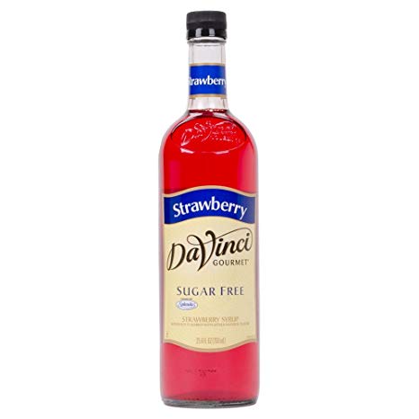 Da Vinci Gourmet Strawberry Sugar Free Syrup, 750 mL with Splenda