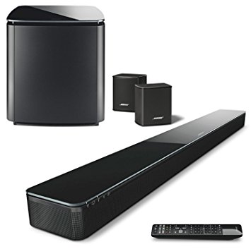 Bose SoundTouch 300 Soundbar Bundle with Wireless Acoustimass 300 Bass Module & Bose Virtually Invisible 300 Wireless Surround Speakers